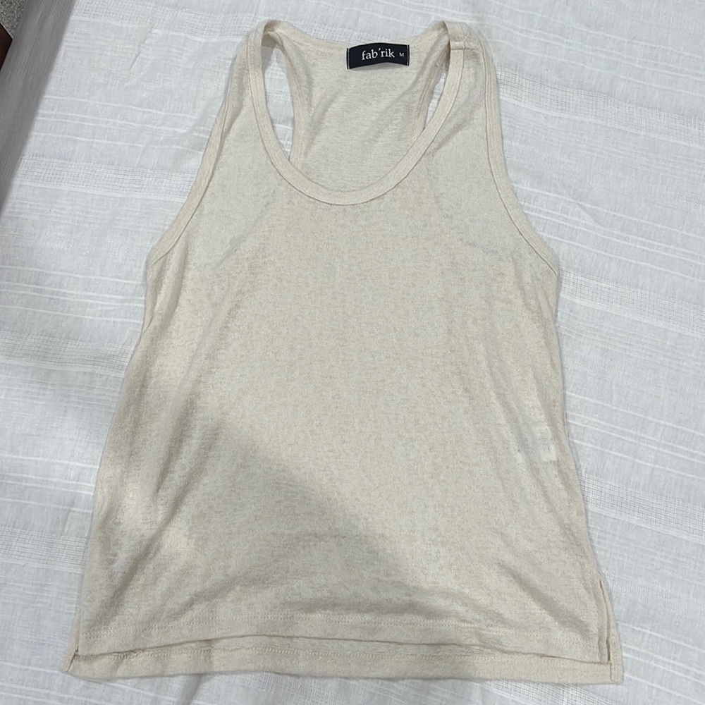 Fab’rik Size M — Razorback Tank — Off-White